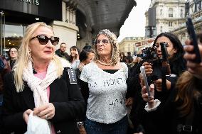Protest Against Shein's Opening at BHV - Paris