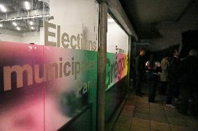 Inauguration of Emmanuel Gregoire local campaign in Paris FA