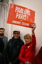 Inauguration of Emmanuel Gregoire local campaign in Paris FA