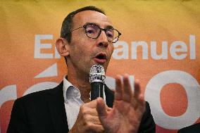 Inauguration of Emmanuel Gregoire local campaign in Paris FA