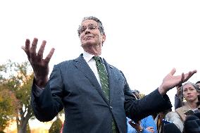 Scott Bessent talks to reporters - Washington