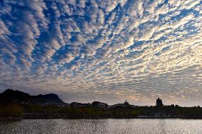 Fish Scale Cloud Landscape in Zaozhuang