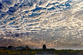 Fish Scale Cloud Landscape in Zaozhuang