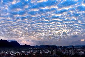Fish Scale Cloud Landscape in Zaozhuang