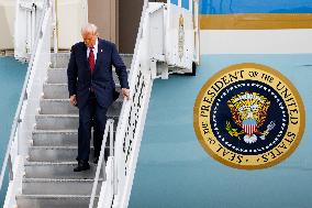 President Trump Arrives In Miami