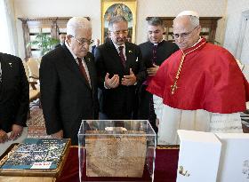 Pope Leo XIV Meets Mahmoud Abbas - Vatican