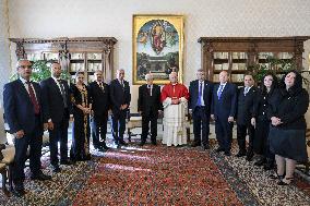 Pope Leo XIV Meets Mahmoud Abbas - Vatican