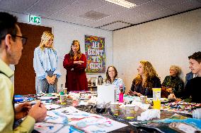 Queen Maxima Visits Enik Recovery College - Utrecht