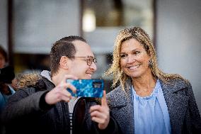 Queen Maxima Visits Enik Recovery College - Utrecht