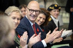 Roland Lescure at the Future4Care Incubator for the French Tech - Paris AJ