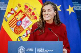Queen Letizia Presides Over The National Innovation And Design Awards - Madrid - David