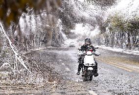 A Blizzard Has Swept Across the Xinjiang Uyghur Autonomous Region - China