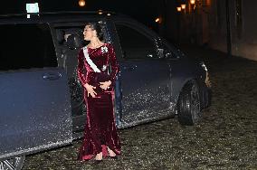 SWEDEN'S CROWN PRINCESS COUPLE AT GUSTAV ADOLF'S ACADEMY