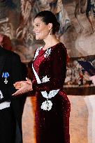 SWEDEN'S CROWN PRINCESS AT GUSTAV ADOLF'S ACADEMY