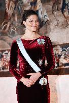 SWEDEN'S CROWN PRINCESS AT GUSTAV ADOLF'S ACADEMY