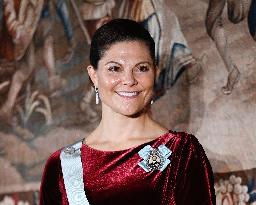 SWEDEN'S CROWN PRINCESS AT GUSTAV ADOLF'S ACADEMY