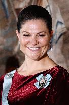 SWEDEN'S CROWN PRINCESS AT GUSTAV ADOLF'S ACADEMY