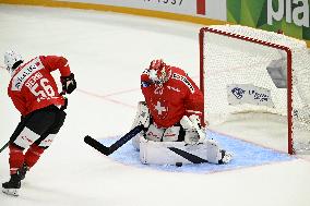 Euro Hockey Tour 2025 in Tampere, Finland - Switzerland vs. Finland