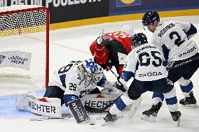 Euro Hockey Tour 2025 in Tampere, Finland - Switzerland vs. Finland
