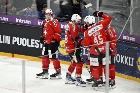 Euro Hockey Tour 2025 in Tampere, Finland - Switzerland vs. Finland