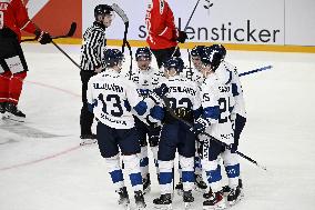 Euro Hockey Tour 2025 in Tampere, Finland - Switzerland vs. Finland