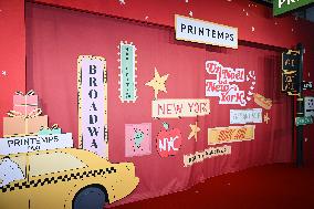 Inauguration of the Printemps Christmas window displays in Paris FA