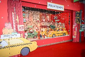 Inauguration of the Printemps Christmas window displays in Paris FA