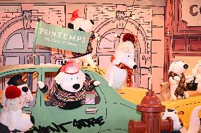 Inauguration of the Printemps Christmas window displays in Paris FA