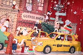 Inauguration of the Printemps Christmas window displays in Paris FA