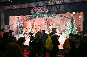 Inauguration of the Printemps Christmas window displays in Paris FA