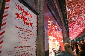Inauguration of the Printemps Christmas window displays in Paris FA