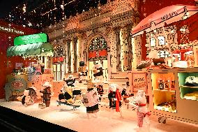 Inauguration of the Printemps Christmas window displays in Paris FA