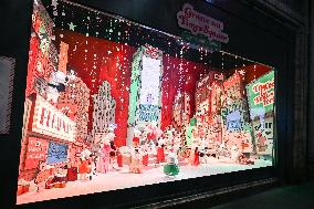 Inauguration of the Printemps Christmas window displays in Paris FA