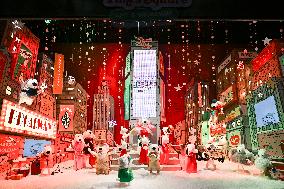 Inauguration of the Printemps Christmas window displays in Paris FA