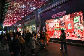 Inauguration of the Printemps Christmas window displays in Paris FA