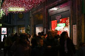Inauguration of the Printemps Christmas window displays in Paris FA