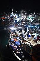 Return From Scallop Fishing - Port-En-Bessin. FC