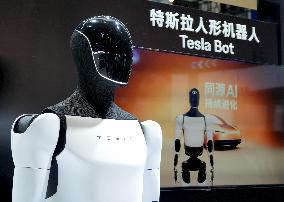Tesla Optimus Humanoid Robot at 8th CIIE in Shanghai