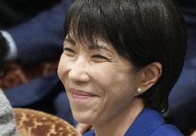 Japan PM Takaichi in parliament