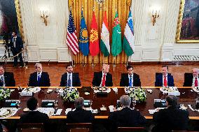 Donald Trump Hosts Summit Dinner With Central Asian Leaders - DC