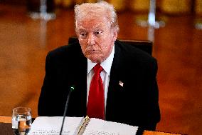 Donald Trump Hosts Summit Dinner With Central Asian Leaders - DC