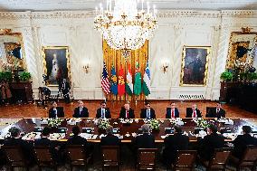Donald Trump Hosts Summit Dinner With Central Asian Leaders - DC