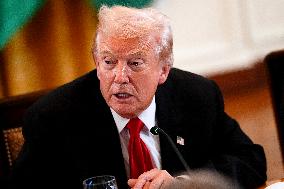 Donald Trump Hosts Summit Dinner With Central Asian Leaders - DC