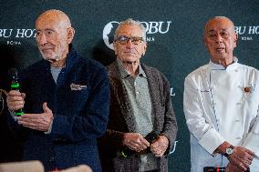 Robert De Niro At Nobu Hotel Sake Ceremony - Rome