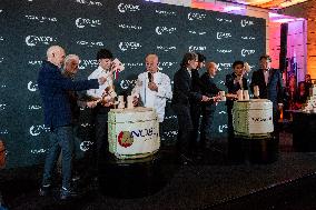 Robert De Niro At Nobu Hotel Sake Ceremony - Rome