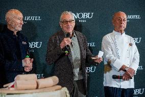 Robert De Niro At Nobu Hotel Sake Ceremony - Rome