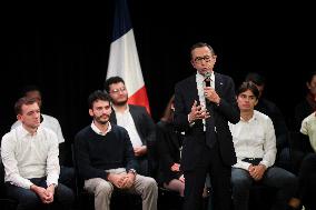 Bruno Retailleau At Public Meeting - Bry Sur Marne