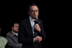 Bruno Retailleau At Public Meeting - Bry Sur Marne