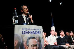 Bruno Retailleau At Public Meeting - Bry Sur Marne