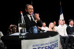 Bruno Retailleau At Public Meeting - Bry Sur Marne